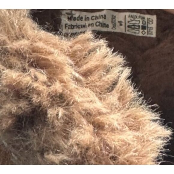 Crocs Cobbler Shimmer Clogs 202302 Brown Suede Faux Fir Lined Slip On Women's 8 - Picture 7 of 7